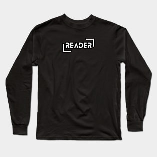 Reader Typography Long Sleeve T-Shirt